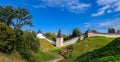 Holy Assumption Pskovo-Pecherskiy mens Monastery. Pechory, Pskov region, Russia. Royalty Free Stock Photo